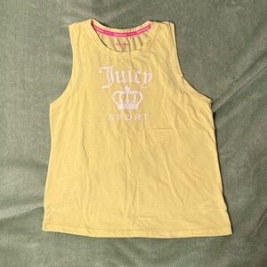 Juicy Couture Sport Racerback Tank Small Yellow